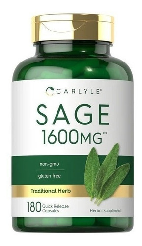 Carlyle | Sage | Sabio | 1600mg | 180 Capsules | Importado