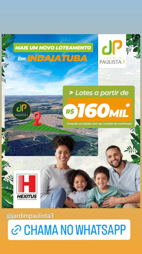Lotes 150 M Em Indaiatuba Direto C Loteadora Sem Juros