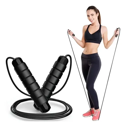 Corda de Pular E-xact Crossfit Speed Rope Ajustável com Rolamento...