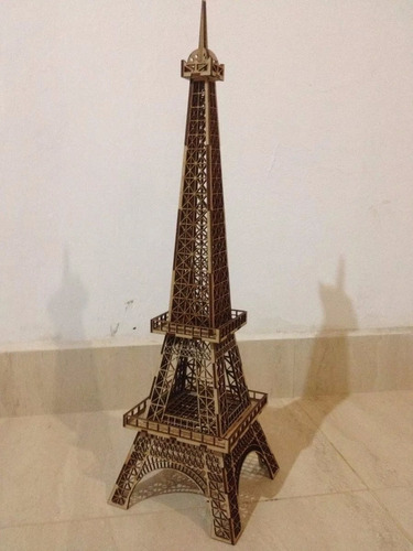 Torre Eiffel Enfeite Decoração Mdf 65 Cm