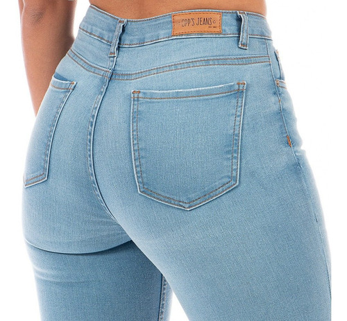Imagen 6 de 8 de Pantalón Jeans De Mujer Cintura Alta Tobillos Deshilachados