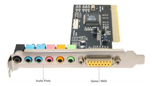 Placa De Sonido Pci 7.1 8 Channel Conector Gameport