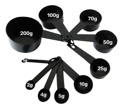 Juego De Cucharas Medidoras De Plástico Para Cocinar, 2 Jueg