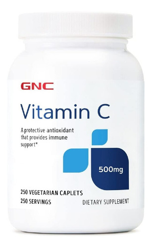 Vitamina C 500 Mg Gnc 250 Comprimidos Vegetarianos