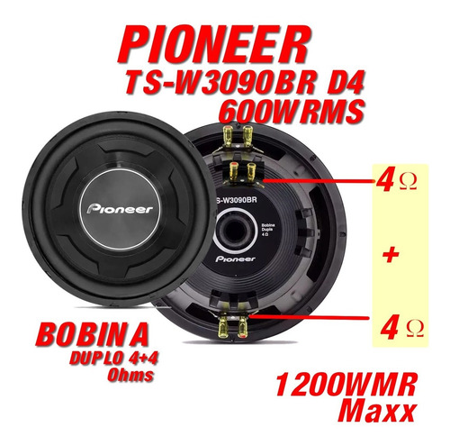 Caixa Trio Completa Pioneer 12pol Módulo 800w D200 St400 Jbl