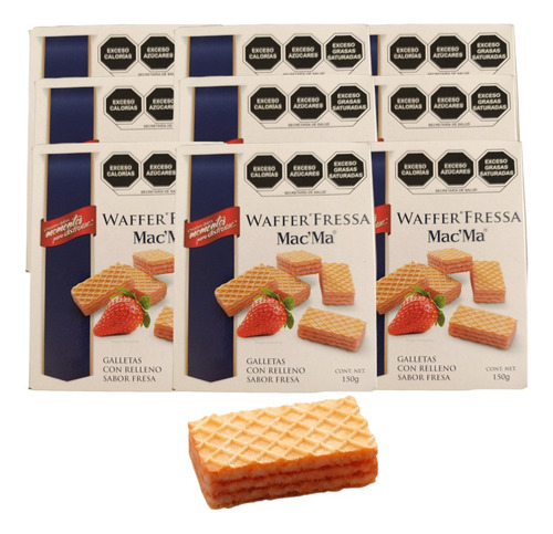 Galletas Wafer Fresa 150 G Mac Ma