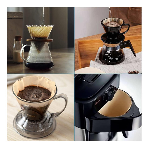 Yql 4 Filtros De Café De Cono Para Cafetera Ninja, 200 De 4