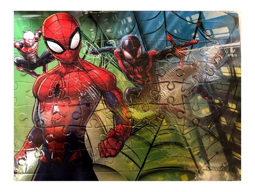 Quebra Cabeca Infantil Herois Spiderman 63pcs Etitoys