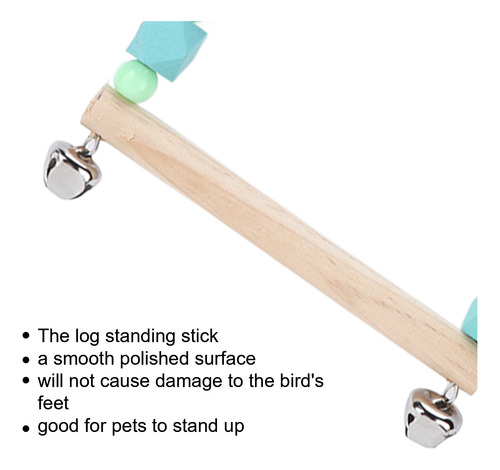 Columpio De Madera Coloreado Con Forma De Pájaro Colorido Na