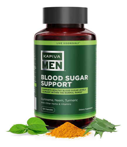 Suplemento Kapiva Men Blood Sugar Support 120 Cápsulas