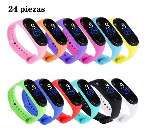 Reloj Led Digital Táctil Unisex Mayoreo De 24 Piezas