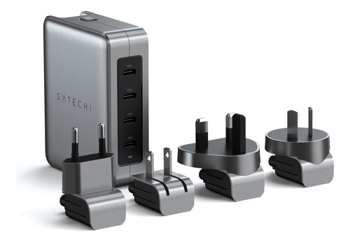 Cargador De Viaje Satechi Gan 145 W Con 4 Puertos Usb C