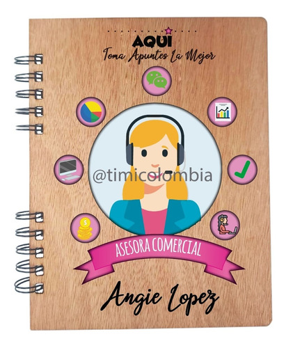 Libreta Cuaderno Personalizada Asesor(a)