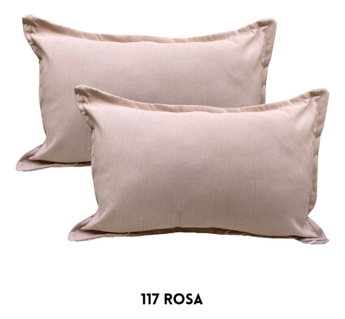 Combo 2 Almohadones Tusor 70x50 Cm Nordicos Relleno Vellon 115 Crudo .