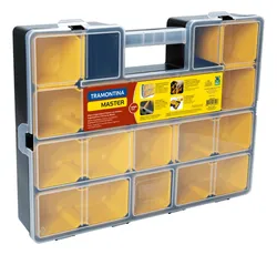 Comprar Maleta Organizadora Plástica Master 17" Com Divisórias Móveis Amarela e Preta Tramontina no Mercado Livre