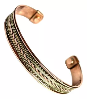 Pulsera Magnética India De Cobre Puro, Unisex, Ajustable