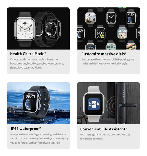 Nova Reloj Inteligente For Hombre, Bluetooth, For Llamadas,