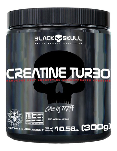 Creatina Black Skull Monohidratada Turbo 300 Gs 