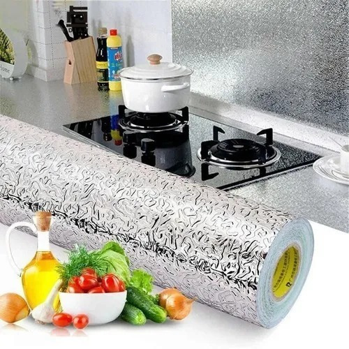 Papel Aluminio Papel Cocina Pegatina Impermeable 61cmx2metro