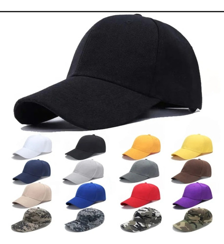 Gorras Acrílico Lisa Mayoreo Bordar Packs 8 10 12 15 20 25 Surtido De Colores 15 Piezas