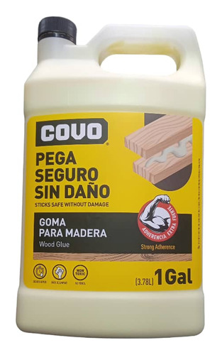 Pega Cola Blanco Carpinteria 1  Galón Extra Fuerte Covo 