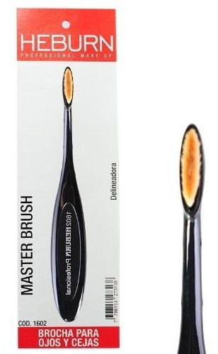 Heburn Master Brush Brocha P/ Ojos Y Cejas Sintetica Cod1602 Color Negro