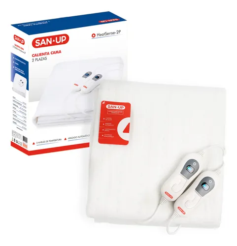 Manta Térmica Eléctrica Calienta Cama 2 Plazas San Up 3 Niveles De Calor