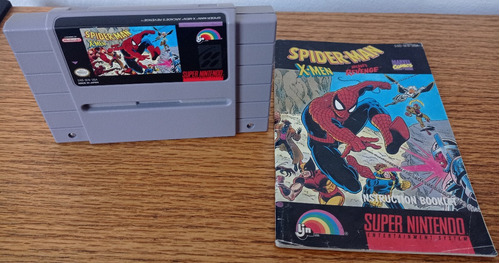 Spider-man X-men Arcade Revenge Con Manual Acclaim Snes