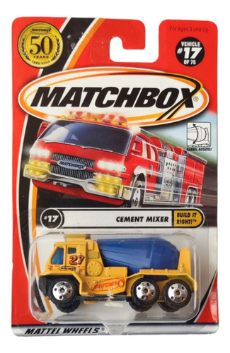 Mezcladora De Cemento Rara Usa Matchbox Original