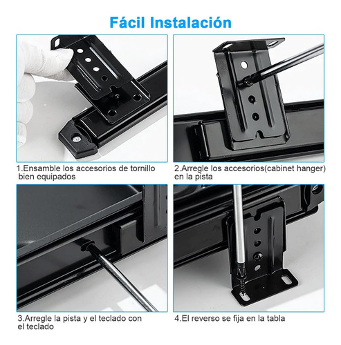 Base Soporte Para Teclado Computadora Escritorio Deslizante