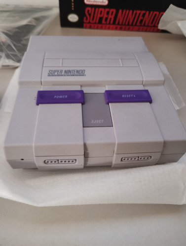 Super Nintendo Snes Mini Original Impecavel Hackchi Mt Jogos Cinza (Usado)