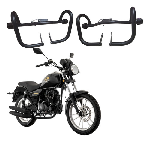 Defensa Negra Rc200 Tc250, Motos Chopeer