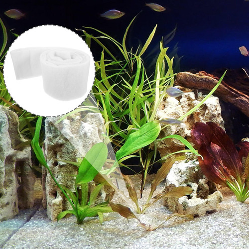 Almohadilla Para Pecera Con Filtro De Fibra Blanca Aquarium
