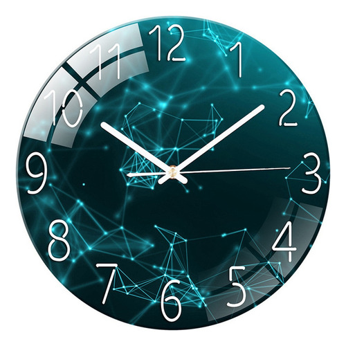 Reloj De Pared De Cristal, Diseño Moderno, Paisaje, Luz, Col