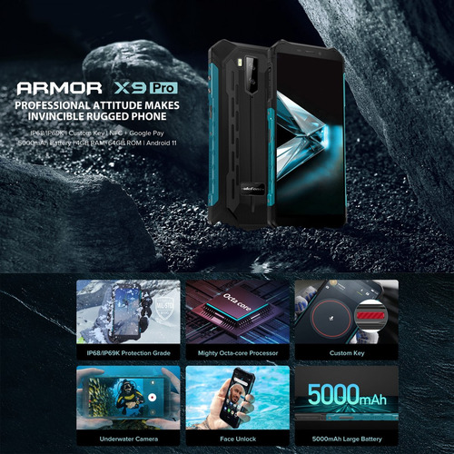 Ulefone Armor X9 Pro | Resistente Ram 4 Gb / Interna 64 Gb