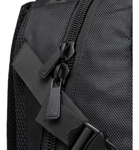 Mochila Mala Trabalho Viagem Hurley Executiva Grande cor Preto Desenho Do Tecido Liso
