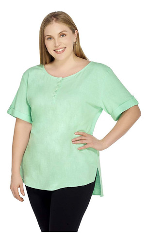 Blusa Dama Verde Talla Extra Mundo Terra 143138