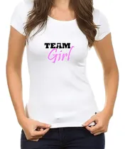 Comprar Playeras Pareja Revelación Género Team Con Corazón Girl Boy