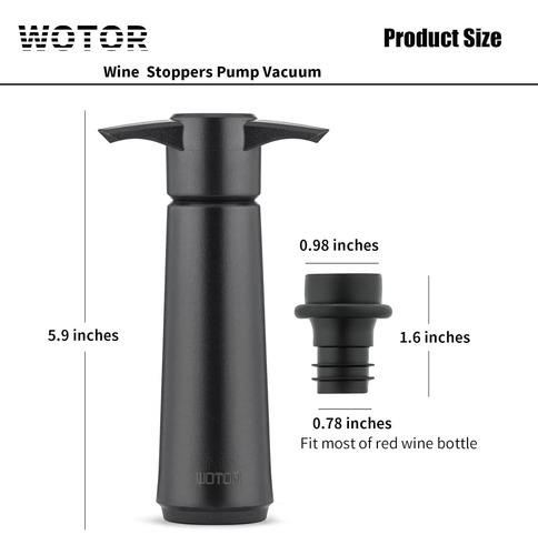 Bombilla De Vacío Con Tapón Para Preservar Vino Fresco