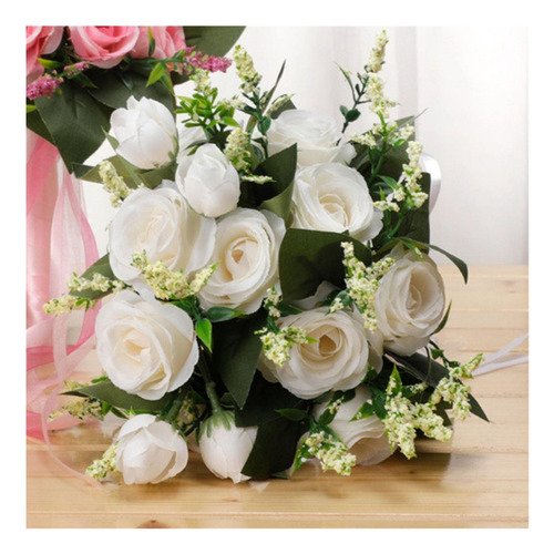 Dsd De Novia Artificiales Para Bodas, Elegantes Rosas ,