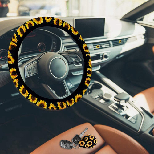 Imagen 4 de 7 de Juego De 5 Accesorios De Coche Girasoles, Incluye Girasol