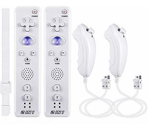 Suily Built-in Motion Plus Remote + Nunchunk Controller 2 En