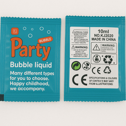 X10paq Recarga Líquida Para Burbujeros 10ml 10u Sobre Liquido