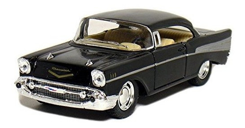 5 1957 Chevy Bel Air Coupe 1:40 Escala (negro)