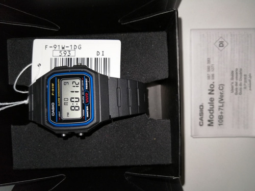 Reloj Casio Unisex Modelo F-91w-1d Vintage /jordy
