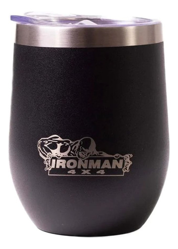 Mate Metálico Ironman4x4 - Con Tapa - Térmico - De 355ml 