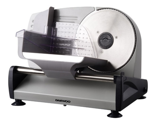 Cortadora De Fiambre Daewoo Corte Regulable De 1 A 15mm 150w Color Plateado Color secundario Gris
