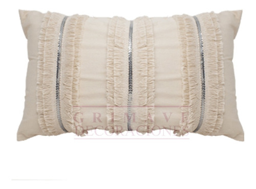 Imagen 1 de 1 de Almohadon Boho 50x30. Local Caballito. E/todo El Pais