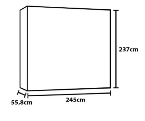 Guarda Roupa Alba Com Espelho 6 Portas 4 Gavetas 100% Mdf