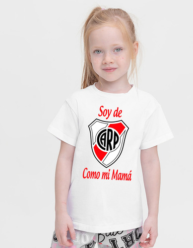 Remera River Como Papá, Varios Diseños.